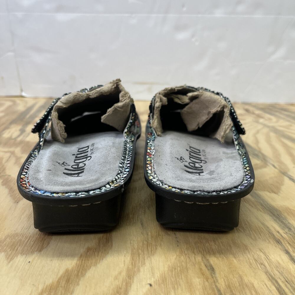 Alegria Sandals Womens Size 38 Floral Multi Color Comfort Leather Shoes - Picture 5 of 12